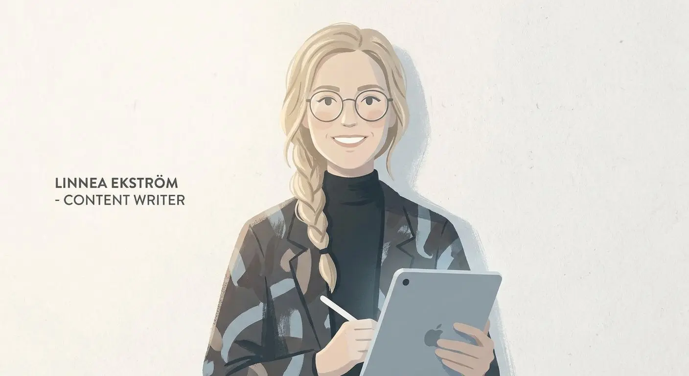 Illustrerad avatar av skribent för sidan