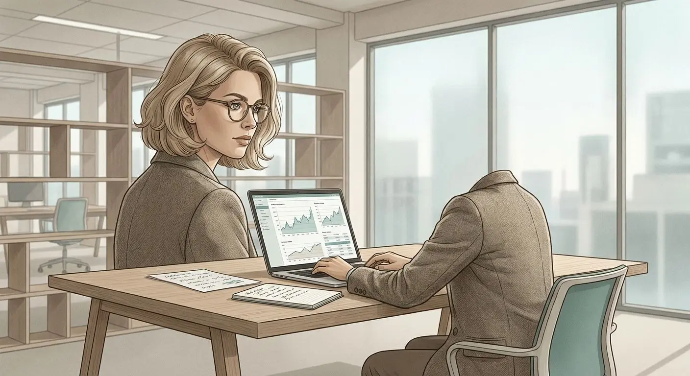 Illustration av expert som analyserar bonusar på den svenska marknaden