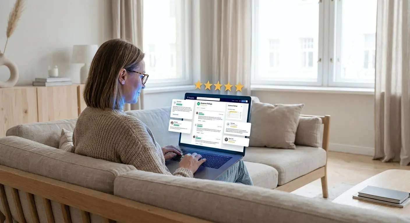 Spelare läser omdömen och stjärnbetyg online